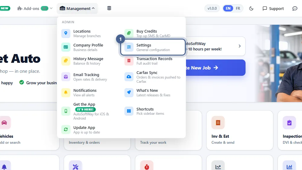 Step 1: Open Settings