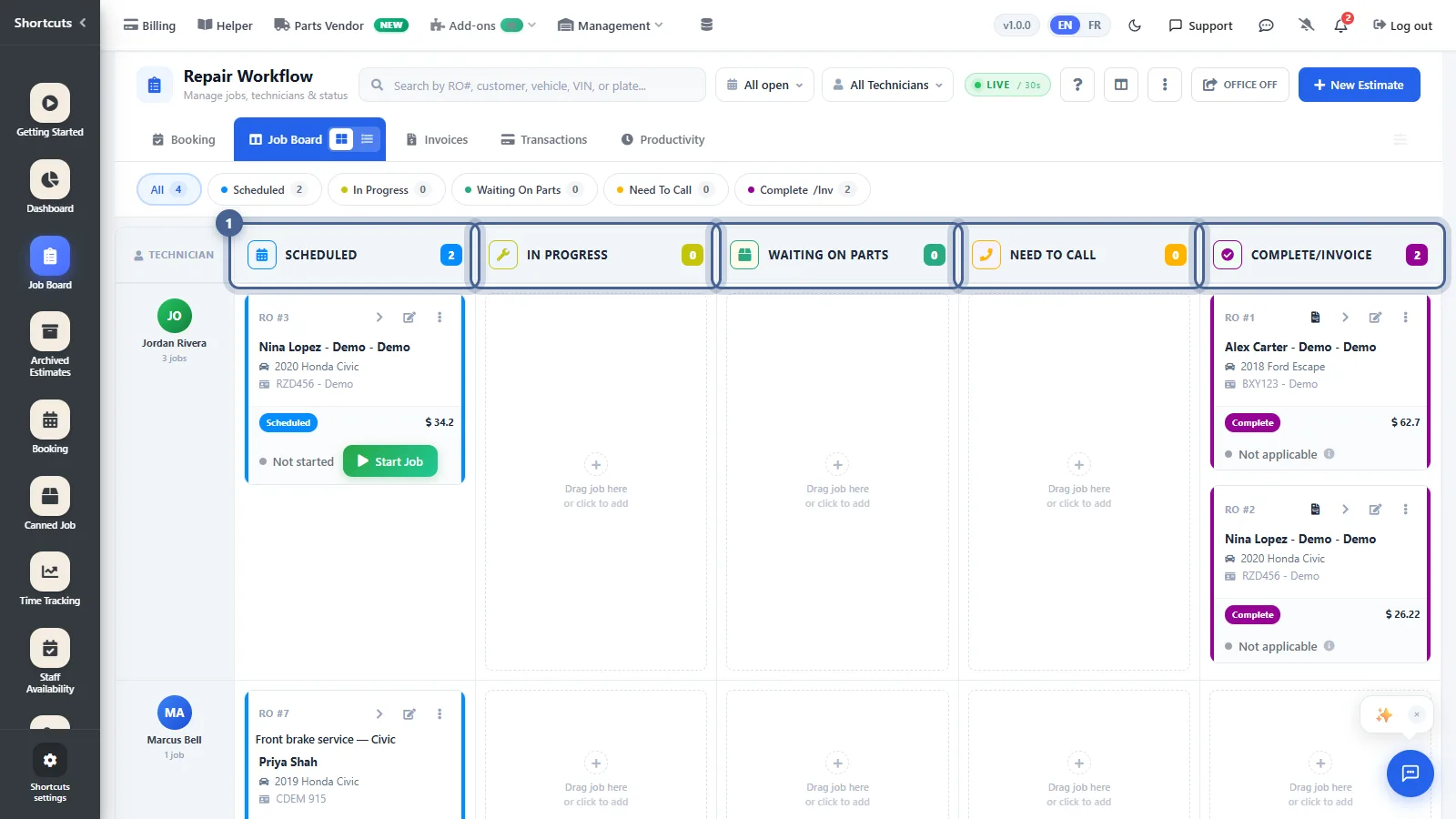 Coordinating your auto shop with Workflow